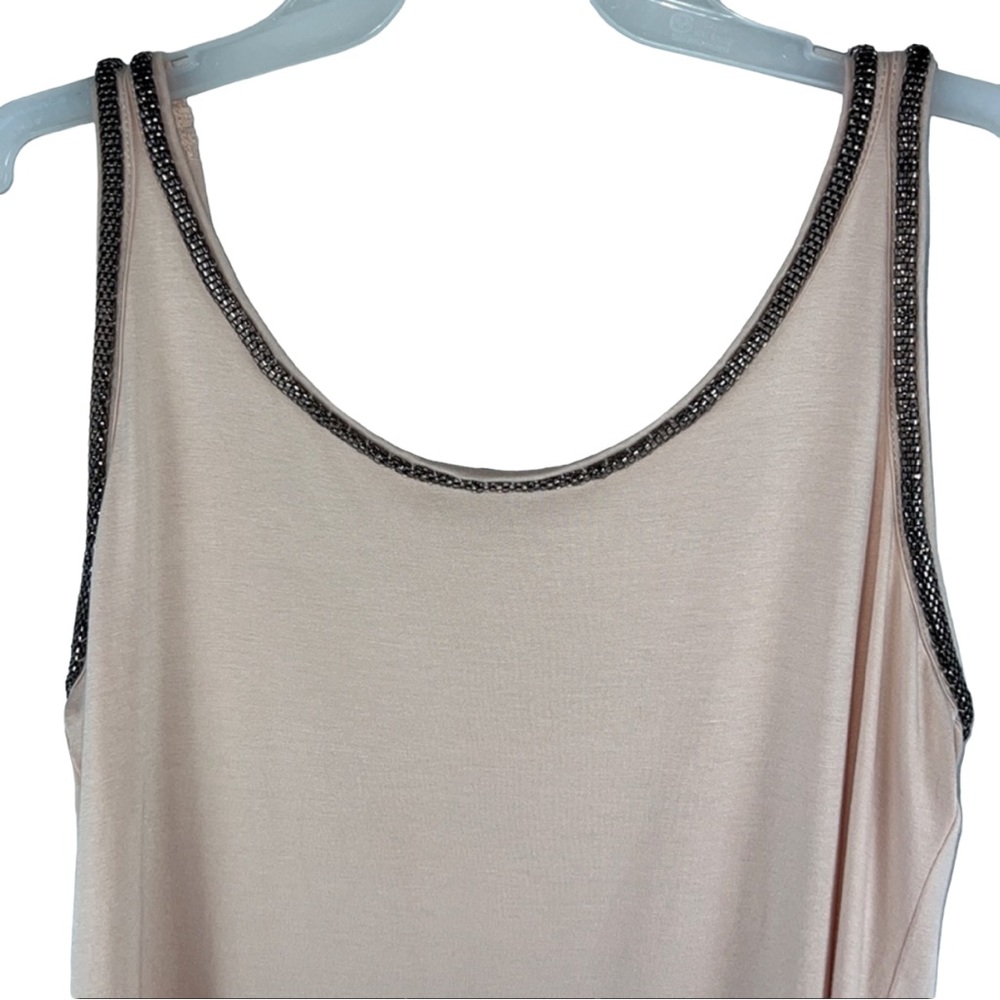 Adrianna Papell Metal Trim Tank Top Sz:M - Picture 4 of 9